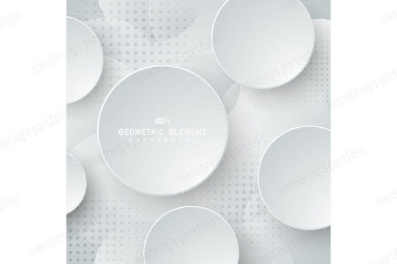 Abstract Technology Circle Pattern