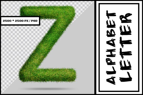 Alphabet Letter Z with Grass Style: A Unique Blend of Creativity and Nature