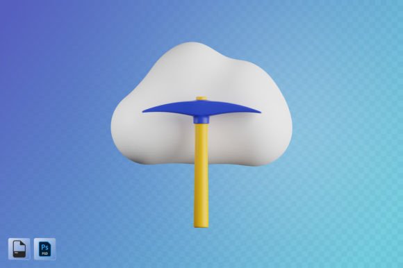 Bitcoin Cloud Mining 3D Illustration: A Visual Guide to Understanding the Concept