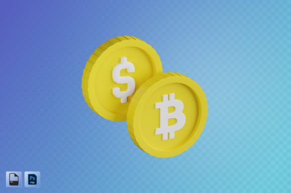 Bitcoin Exchange 3D Illustration for Modern Workflows