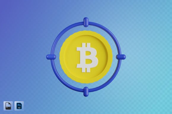 Bitcoin Target 3D Illustration: A New Visual Language for Digital Finance