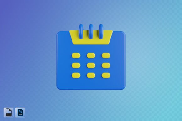 Calender 3D Illustration: A Dynamic Tool for Visual Planning and Execution