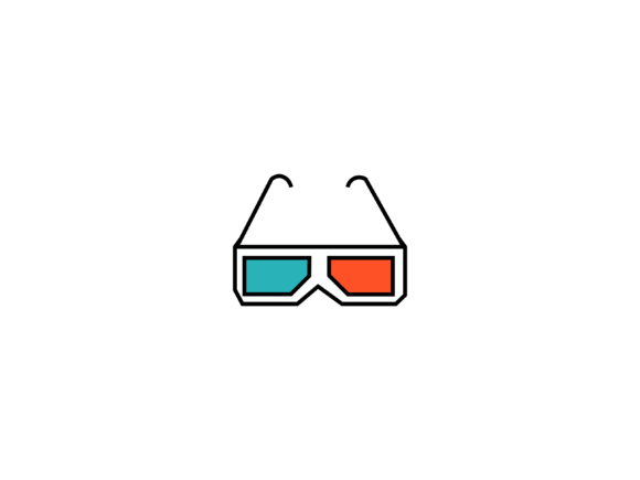 Cinema 3D Glasses Illustrations