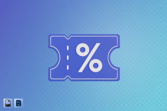 Coupon 3D Illustration for Modern Marketing and Design
