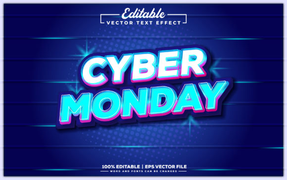 Cyber Monday Editable 3D Text Effect: A Creative Tool for Digital Expression