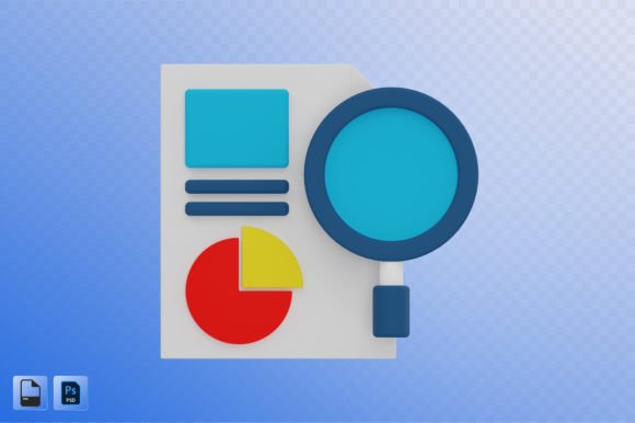 Data Analytics 3D Illustration: Visualizing Insights in a New Dimension