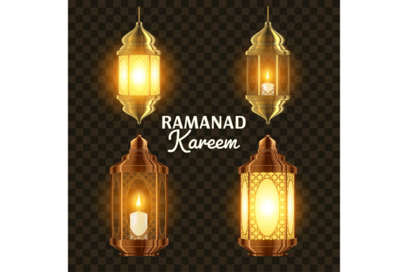 Exploring the Ramadan Lamp Set Vector: A Symbol of Faith and Artistry