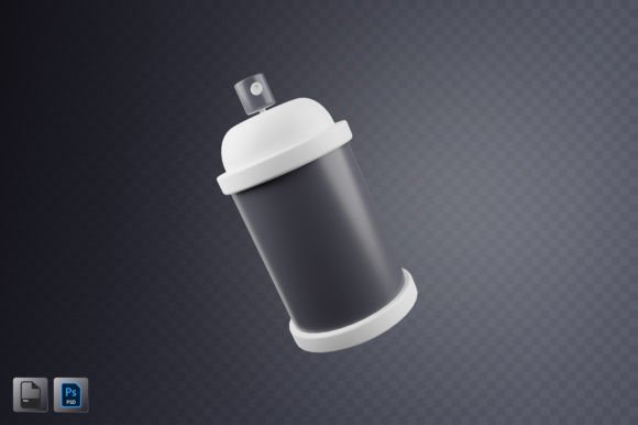 Exploring the Versatility of Spray Paint Bottle 3D Illustration