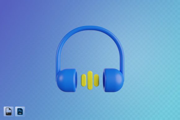 Headphones 3D Illustration Explained