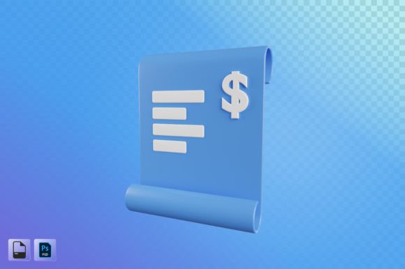 Invoice 3D Illustration: A Visual Tool for Clarity and Creativity