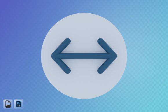 Left Right Arrow 3D Illustration: A Versatile Visual Tool for Modern Design