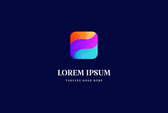 Modern 3D Square Logo Design: A Fusion of Geometry and Color