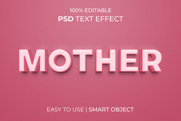 Mother Editable Text Effect Style