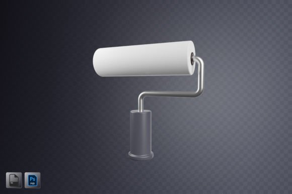 Paint Roller 3D Illustration Explained