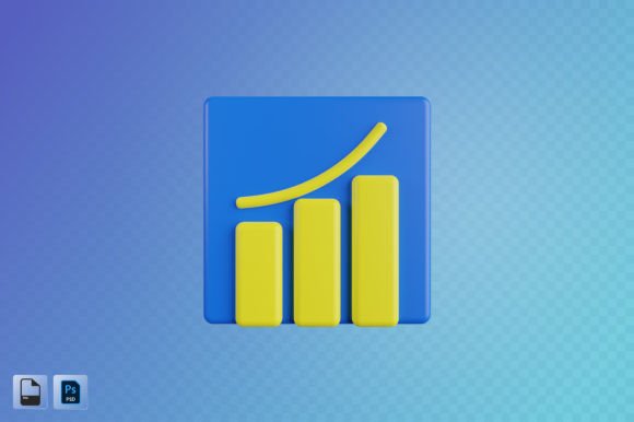 Profit Chart 3D Illustration