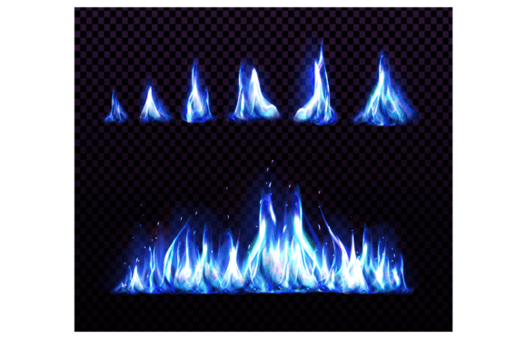 Realistic Blue Fire Set for Animation: Enhancing Visual Storytelling in Digital Workflows