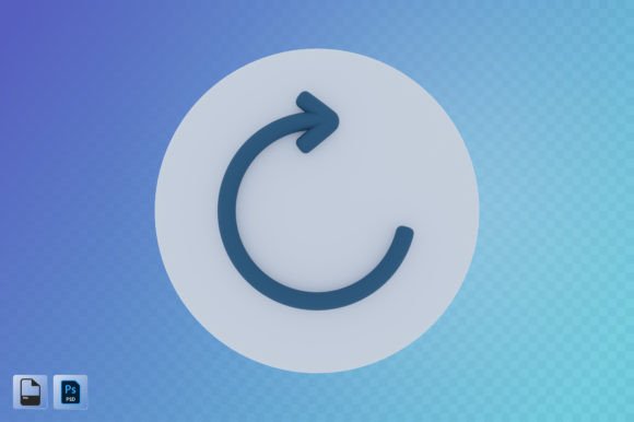 Reload Arrow 3D Illustration: A Dynamic Visual Tool for Modern Communication