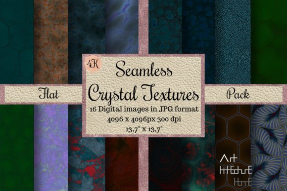 Seamless Crystal Textures - Flat Pack