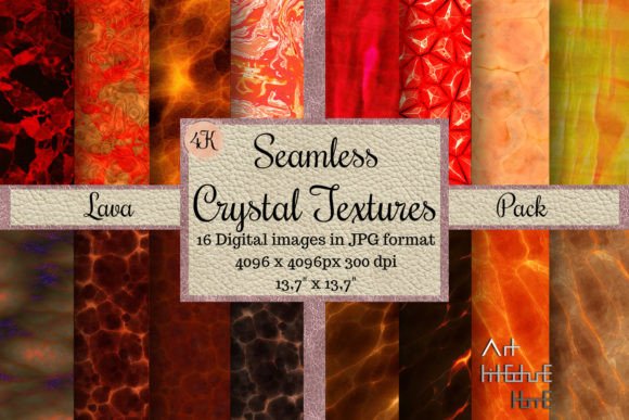 Seamless Crystal Textures - Lava Pack: A Versatile Tool for Creatives and Professionals