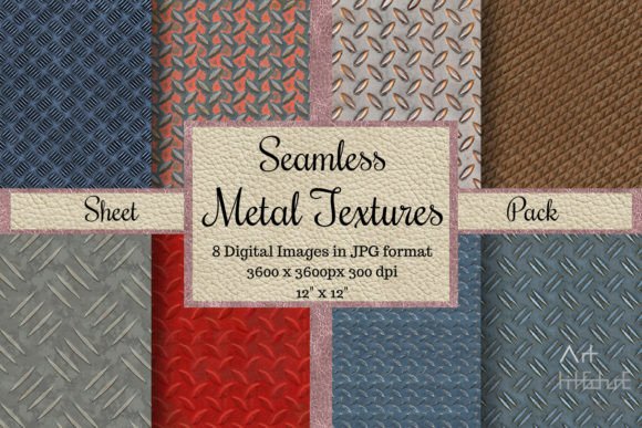 Seamless Metal Textures - Sheet Pack: Elevating Digital Design with Precision and Style