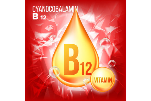 Vitamin B12 Cyanocobalamin Vector