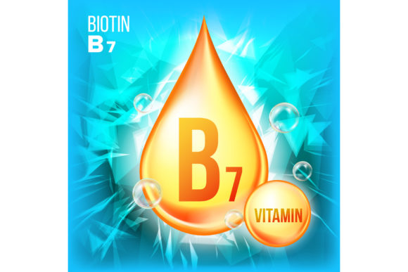 Vitamin B7 Biotin Vector. Vitamin Gold: A Practical Guide to Understanding and Using It
