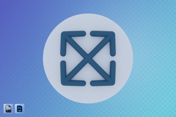 Zoom Arrow 3D Illustration Explained
